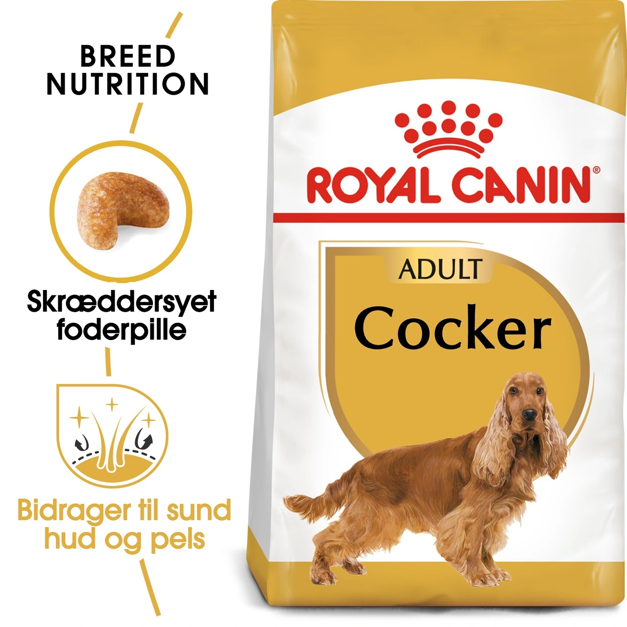 Royal Canin Cocker Spaniel Adult 12 kg - tørfoder til voksne hunde